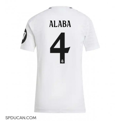 Zenski Nogometni Dres Real Madrid David Alaba #4 Domaci 2024-25 Kratak Rukav